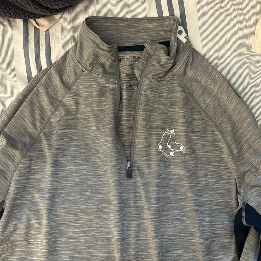 Red Sox 1/4 Zip Workout Shirt
